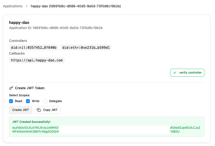 Signing App Message
