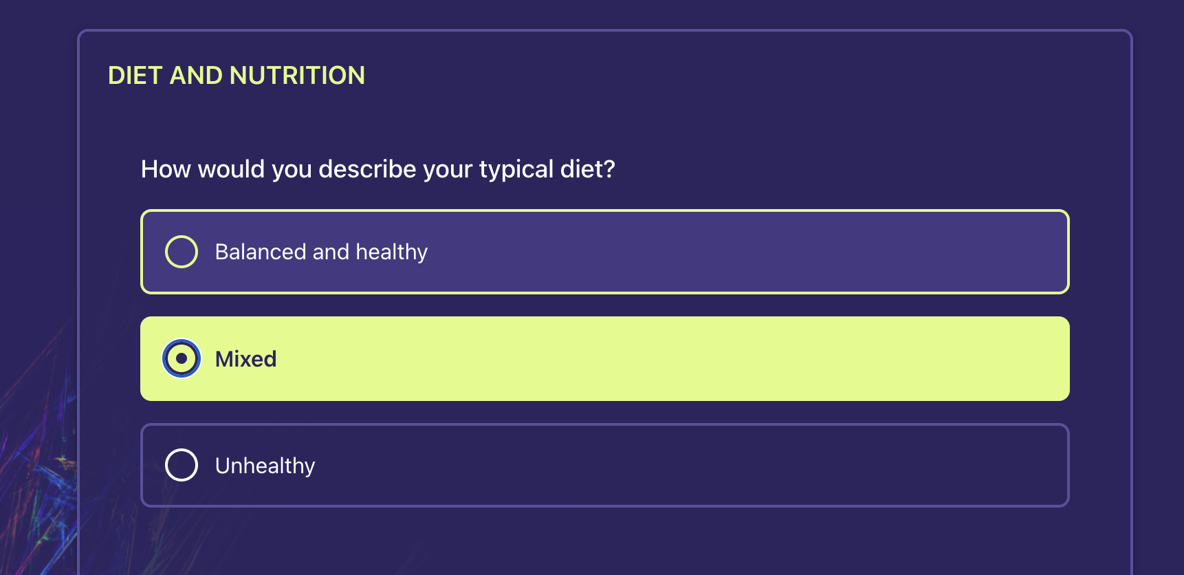 Custom question components