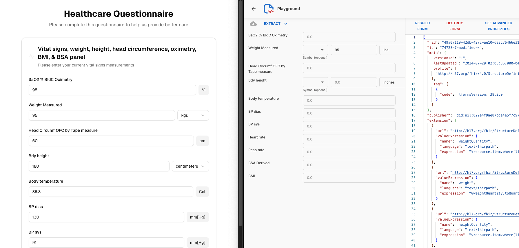 Aidbox form builder